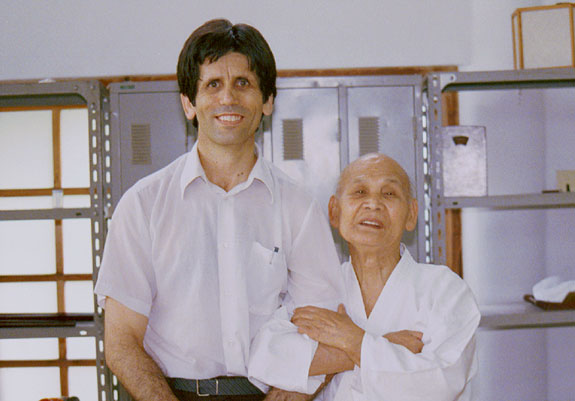 Stanley Pranin with Noriaki Inoue, Kameoka, 1987