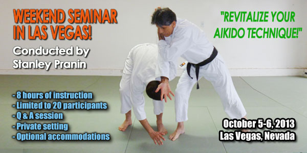 October 5-6, 2013: Weekend Seminar with Stanley Pranin in Las Vegas!