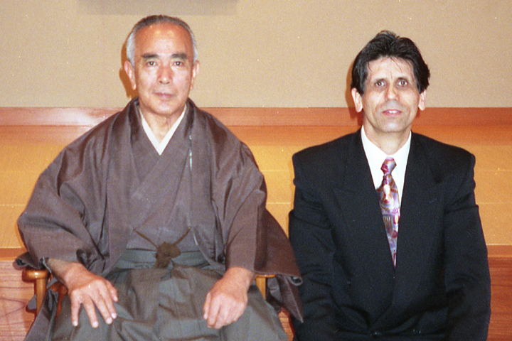 Stanley Pranin with Koichi Tohei, Founder of Ki no Kenkyukai in 1995