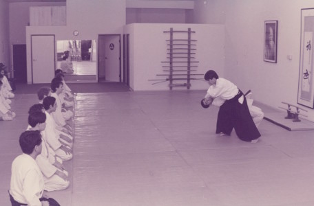  Haruo Matsuoka, teaching in the final days of Ten Shin Dojo LA before moving back to Japan.