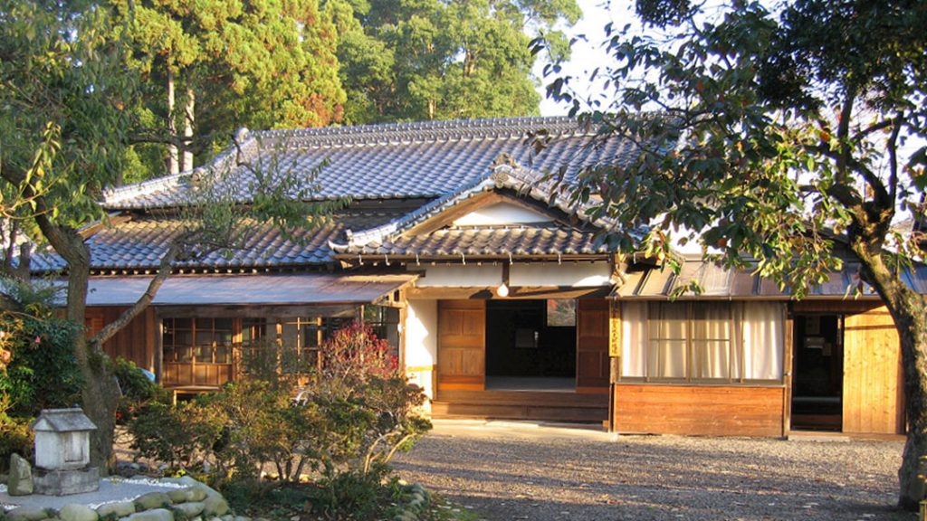 The exterior of the Iwama Dojo in Ibaragi Prefecture